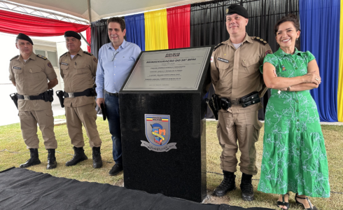 ALÊ SILVA COMEMORA A INAUGURAÇÃO DA SEDE PRÓPRIA DO 58º BATALHÃO DE POLÍCIA MILITAR DE MINAS GERAIS.