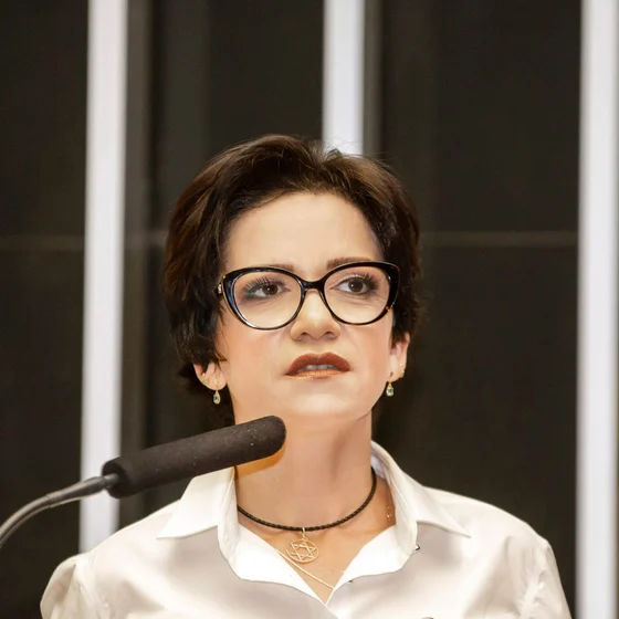 Alê Silva discursando no plenário da Câmara dos Deputados